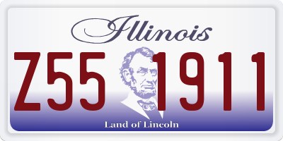 IL license plate Z551911
