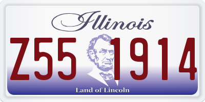 IL license plate Z551914