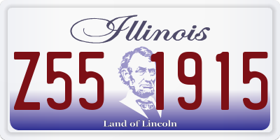 IL license plate Z551915