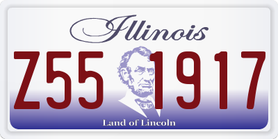 IL license plate Z551917