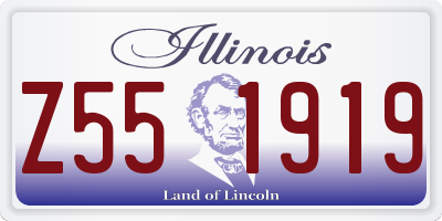 IL license plate Z551919
