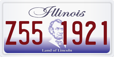 IL license plate Z551921