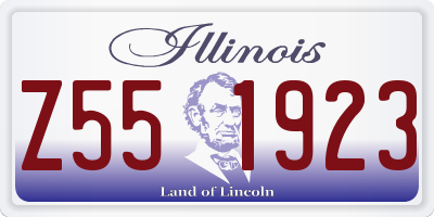 IL license plate Z551923