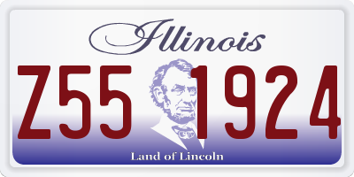IL license plate Z551924