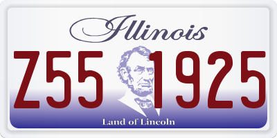 IL license plate Z551925