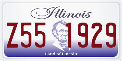 IL license plate Z551929
