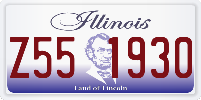 IL license plate Z551930