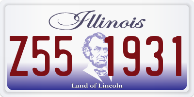 IL license plate Z551931