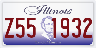 IL license plate Z551932