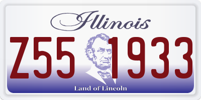 IL license plate Z551933