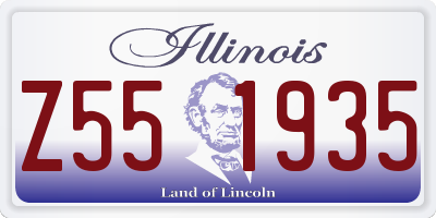 IL license plate Z551935