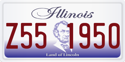 IL license plate Z551950