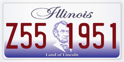 IL license plate Z551951