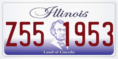 IL license plate Z551953