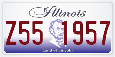 IL license plate Z551957