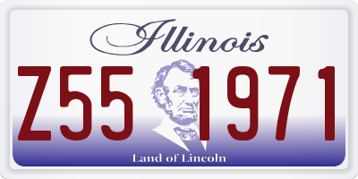 IL license plate Z551971