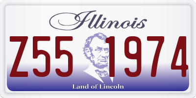 IL license plate Z551974