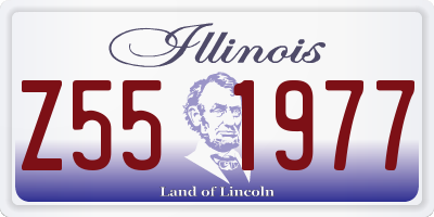 IL license plate Z551977