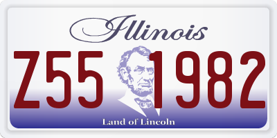 IL license plate Z551982