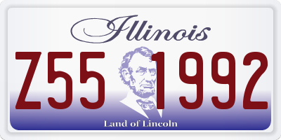 IL license plate Z551992