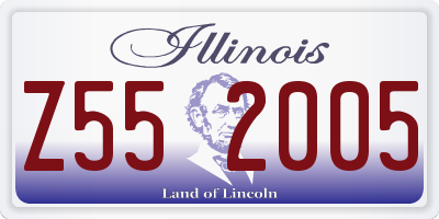 IL license plate Z552005