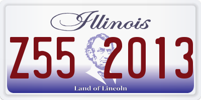 IL license plate Z552013