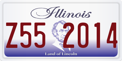 IL license plate Z552014