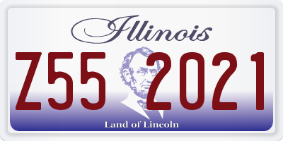 IL license plate Z552021