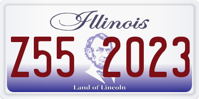 IL license plate Z552023