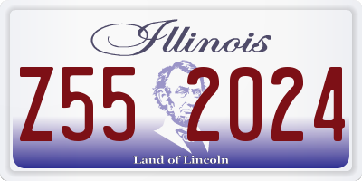 IL license plate Z552024