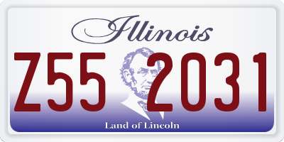 IL license plate Z552031