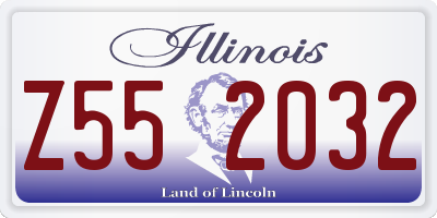 IL license plate Z552032