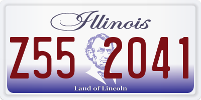IL license plate Z552041