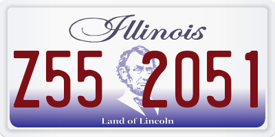IL license plate Z552051