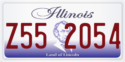 IL license plate Z552054