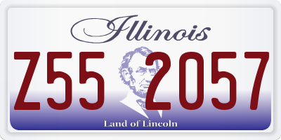 IL license plate Z552057