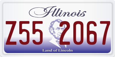 IL license plate Z552067