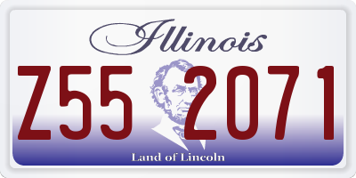 IL license plate Z552071