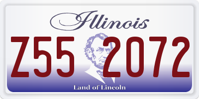 IL license plate Z552072