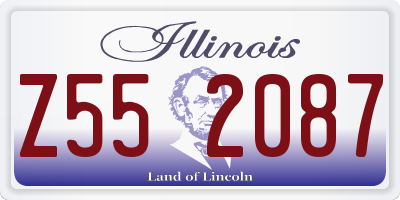 IL license plate Z552087