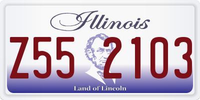 IL license plate Z552103