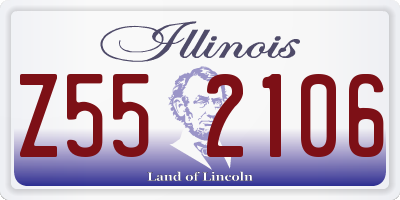 IL license plate Z552106