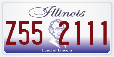 IL license plate Z552111