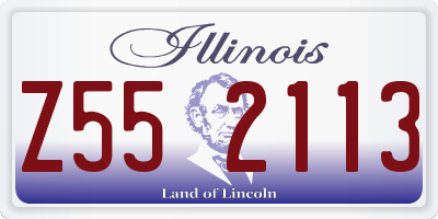 IL license plate Z552113