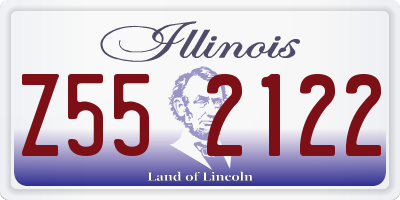 IL license plate Z552122