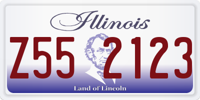 IL license plate Z552123