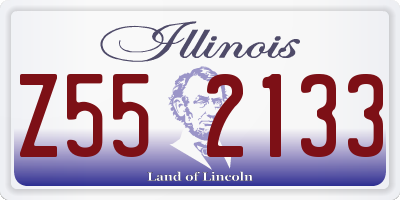 IL license plate Z552133