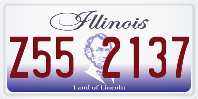 IL license plate Z552137