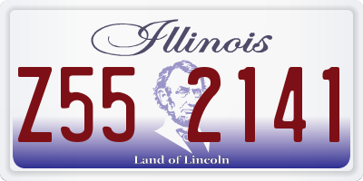 IL license plate Z552141