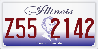 IL license plate Z552142